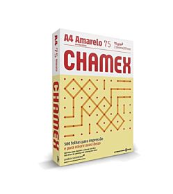 RESMA CHAMEX A4 75 GRS AMARILLO X 500